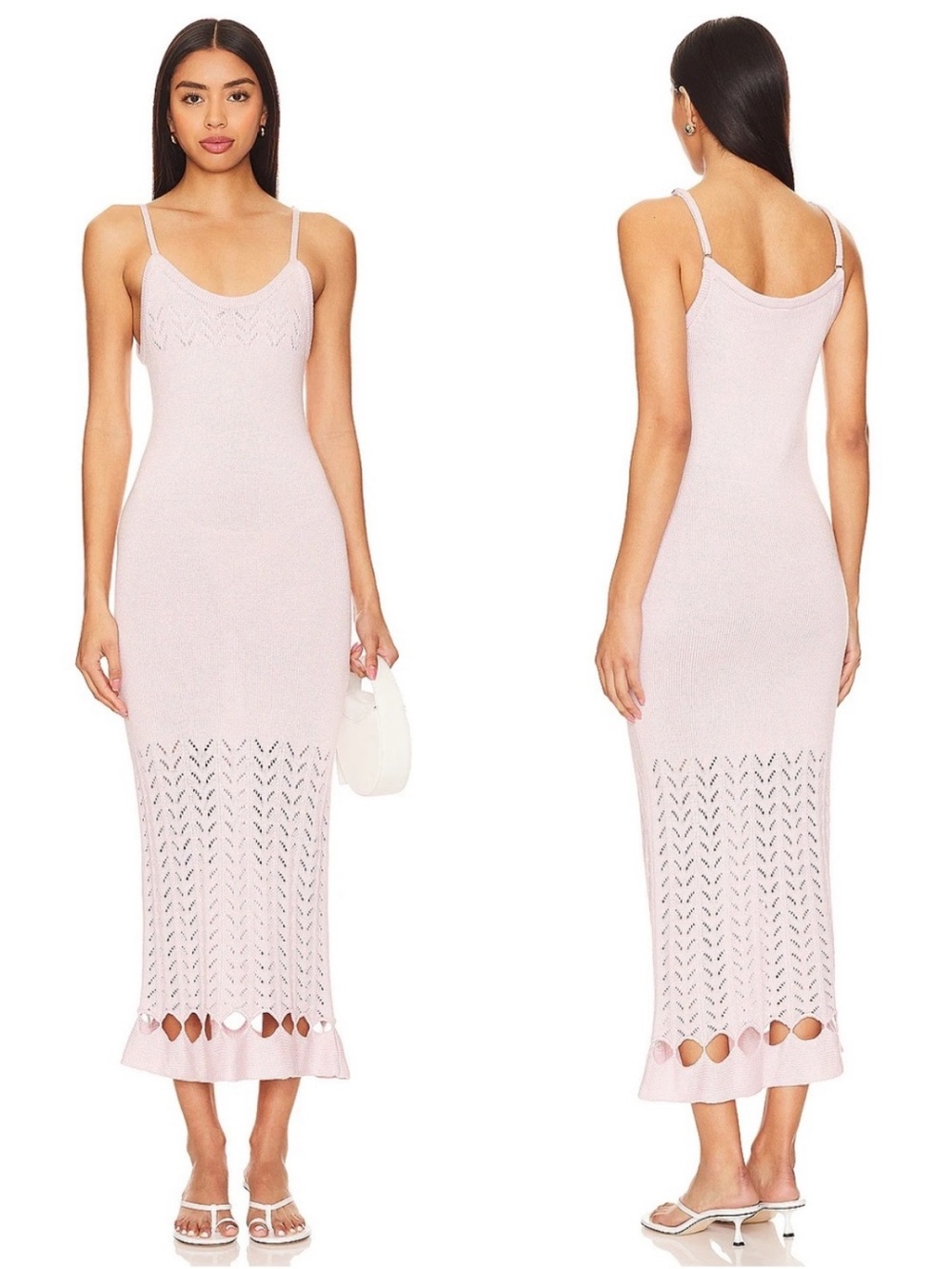 Peixoto x Revolve Nora Knit Dress in Blush Petal